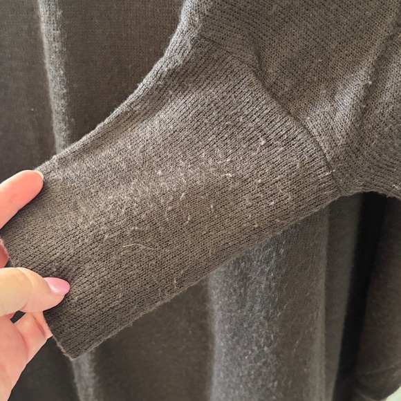 Pete & Greta by Johnny Was Dark Brown Lagenlook Open Front Cardigan Boho Small - Picture 10 of 14